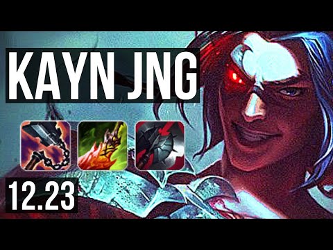 KAYN vs EKKO (JNG) | 74% winrate, 17/5/15, Godlike | KR Master | 12.23