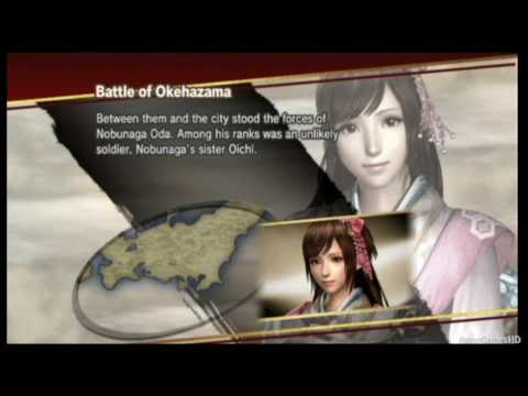 Samurai Warriors 3 - Oichi Story 1 - Battle of Okehazama - Part 1 [ENG voice][Wii]
