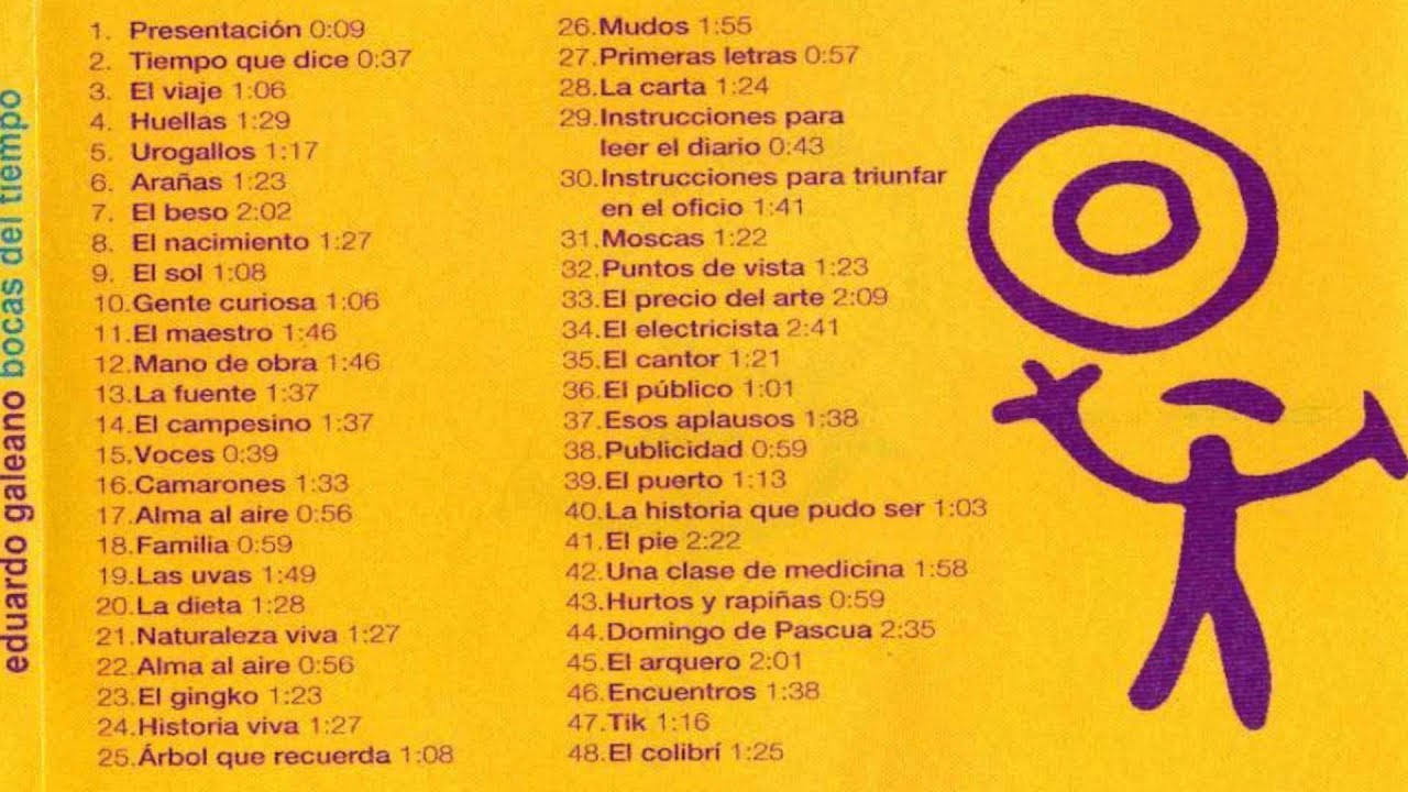 Eduardo Galeano: Relatos del Libro "Bocas del Tiempo" - 17ABR'14