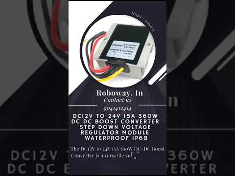 DC12V to 24V 15A 360W DC DC boost Converter Step Down Voltage Regulator Module Waterproof IP68
