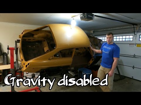 how to build a car rotisserie - Restoration of 1974 MGB GT Pt. 2