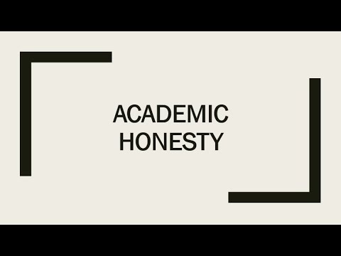 Academic Honesty