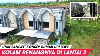 UNIK BANGET! RUMAH UPSLOPE KOLAM RENANGNYA DI LANTAI 2