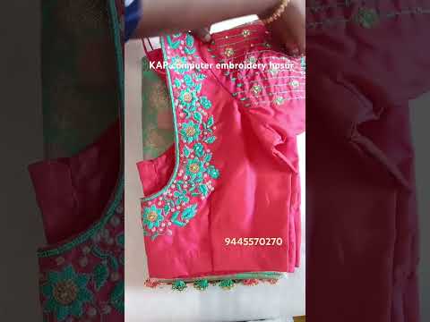 machine embroidery blouse designs#latest computer embroidery#more details contact whatsapp9445570270