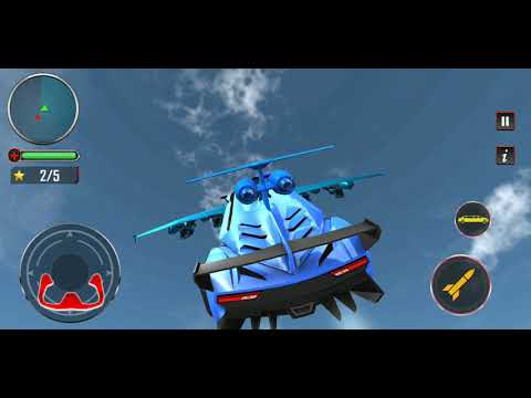 Flying Limo Robot Car Transform Police Robot Game | New Gameplay