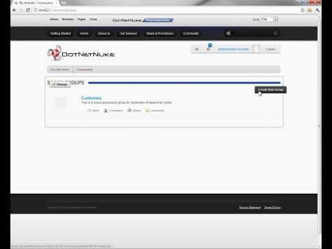 Implementing Social Groups in DotNetNuke 6.2