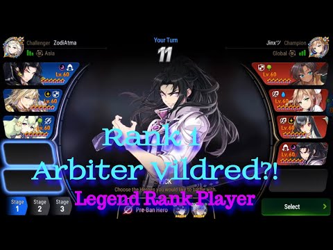 [E7] Rank 1 Player's Arbiter Vildred in RTA?! Top 50 RTA Gameplay!! *Stats in Description!