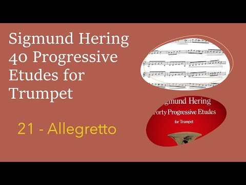 Sigmund Hering 40 Progressive Etudes for Trumpet - 21 Allegretto