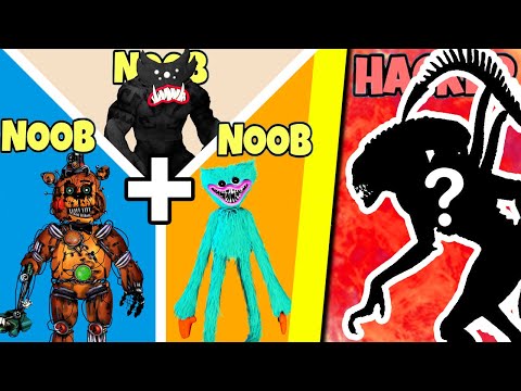 NOOB vs PRO vs HACKER vs GOD in Monster Merge Run