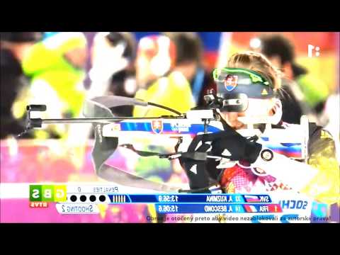 Anastasia Kuzminová - 1. miesto na 7,5 km ZOH 2014 Sochi