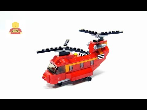 Vidéo LEGO Creator 31003 : L'hélicoptère bi-rotors