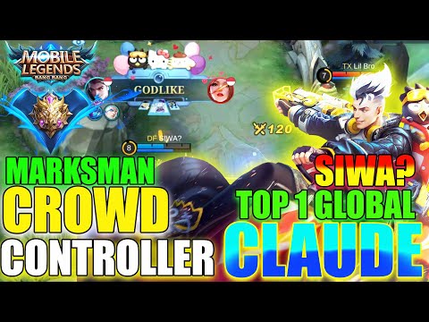 Epic Comeback Hard Carry Claude [ Top Global Claude] SIWA?- Mobile Legends Emblem And Build