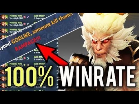 WTF BUILD DOTA2 100% WINRATE Monkey King RAMPAGE vs 6k Ana 36 Kills Dota 2
