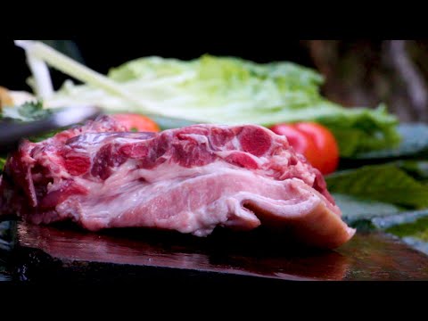 Roasted Pig Belly BBQ Recipe In jungle - Primitive Yummy Cooking Pork Belly BBQ.