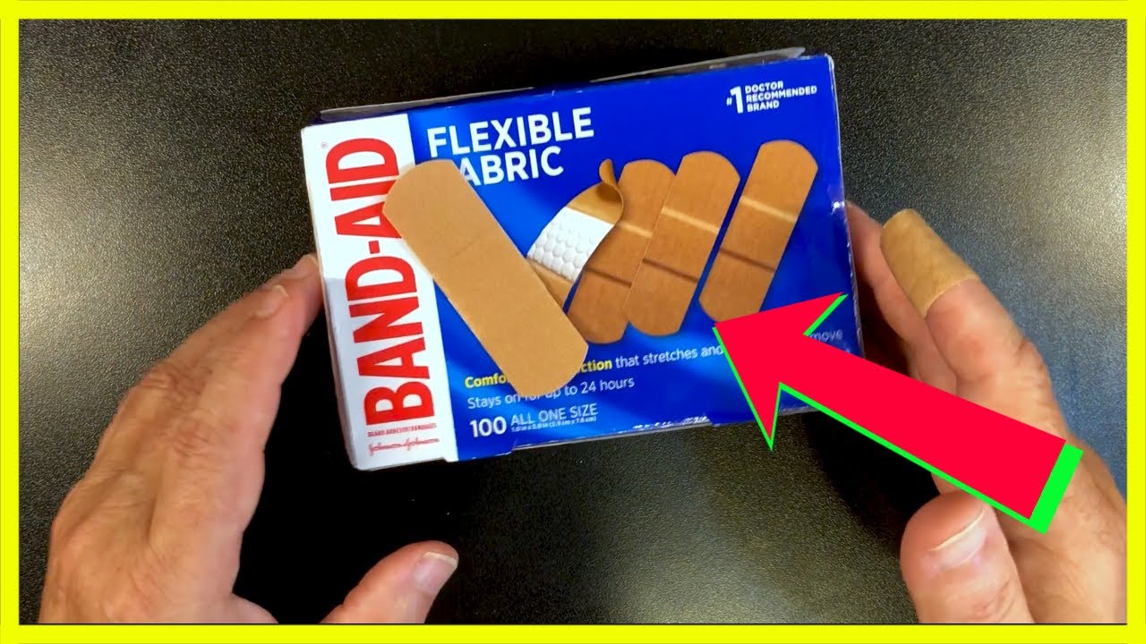 Band-Aid Brand Flexible Fabric Adhesive Bandages for Wound Care and First Aid, All One Size, 100 PCS