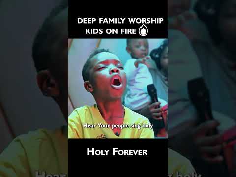 Holy Forever(The angels cry)- Kids sing and pray in tongues during morning worship😭🙌|Obiblo family