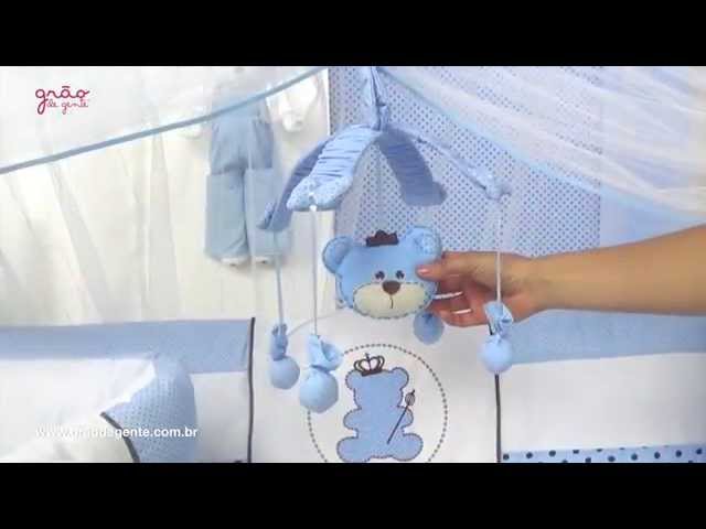 Kit Berço Urso Realeza Azul | Ref: 45259
