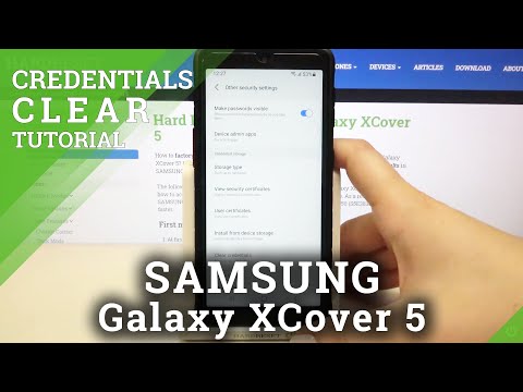 How to Clear Credentials in SAMSUNG Galaxy XCover 5 – Remove Credentials