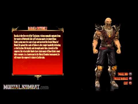 Mortal Kombat (2011) - Playstation 3 & Xbox 360 - Baraka - Biography - Alternate