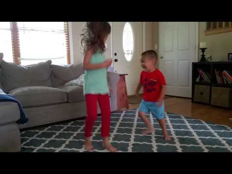 5 yr old Bgirl Lillian teaching toprock to her bro