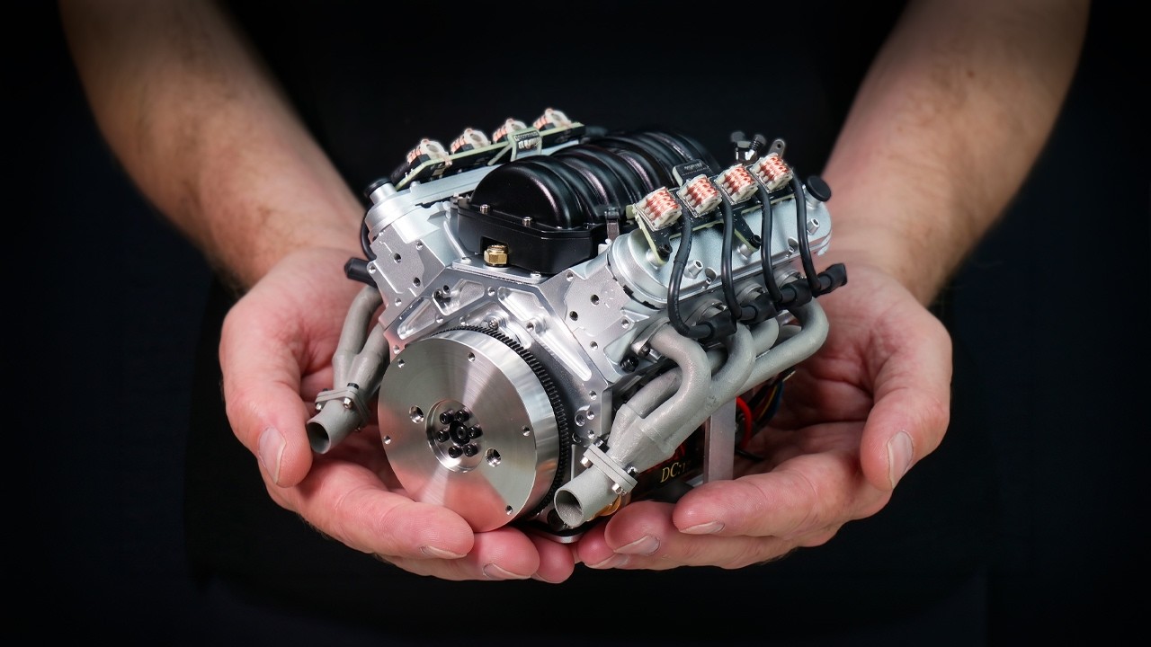 I Built a REAL Miniature LS V8 Engine That Actually Works! | Assembly & Run