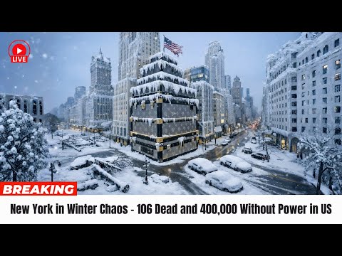 Breaking News: New York in Winter Chaos – 106 Dead and 400,000 Without Power in US