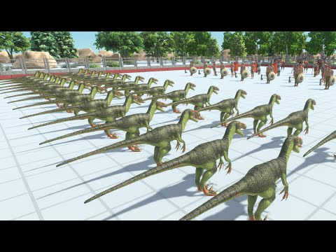 33 DEINONYCHUS RAPTORS VS ALL TEAMS - ARBS - Animal Revolt Battle Simulator