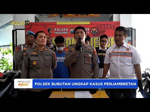 POLSEK BUBUTAN SURABAYA UNGKAP KASUS PENJAMBRETAN