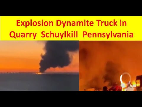 Fire Dynamite Truck in Schuylkill County Pa | Fire Quarry Schuylkill County Pennsylvania