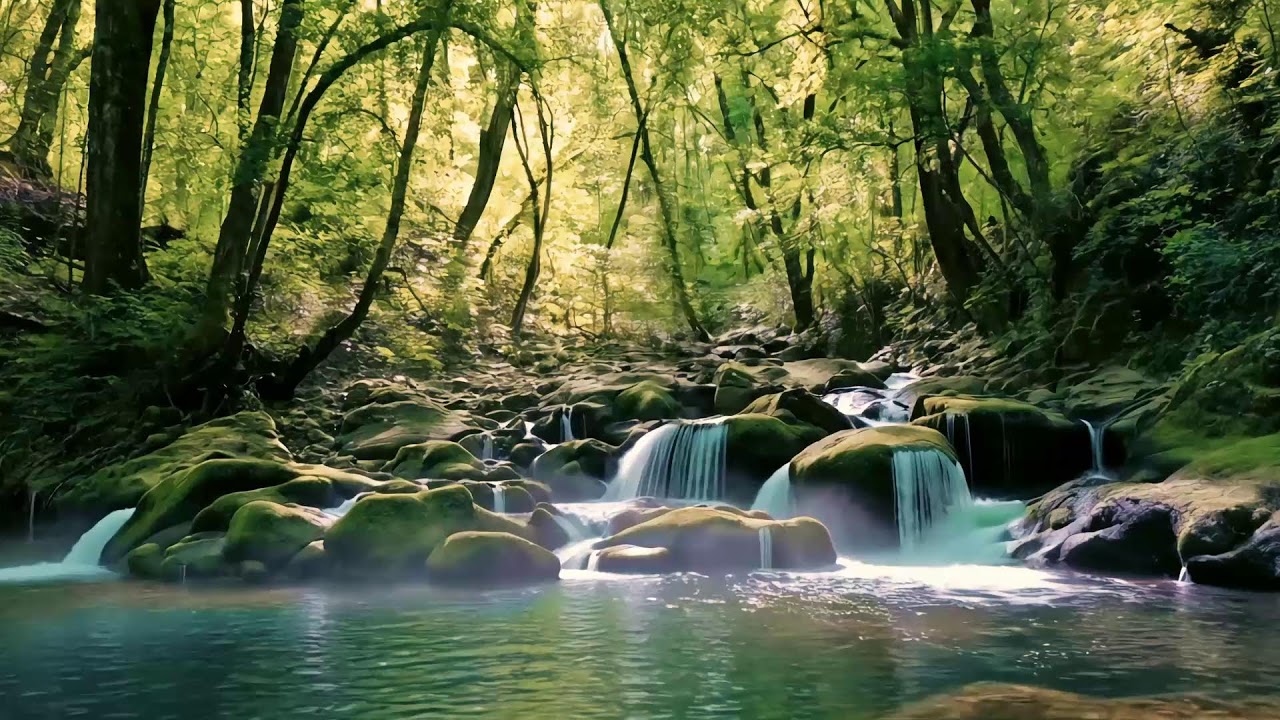 🌿🌿 Can't Sleep at Night? 💤Gentle Stream Sounds, River Sounds For Relax & Sleeping Part 1100