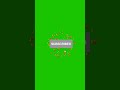 YouTube SUBSCRIBE Button Green Screen Green Screen Animation Shorts Viral Greenscreen Youtube