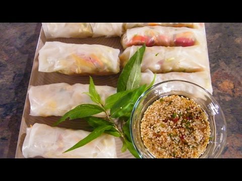 Vegetarian Cooking Lesson - Vietnamese Rice Paper Rolls