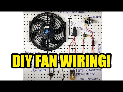 How To Wire An Electric Radiator Fan Relay Temp Sensor AND Switch! | @WiringRescue