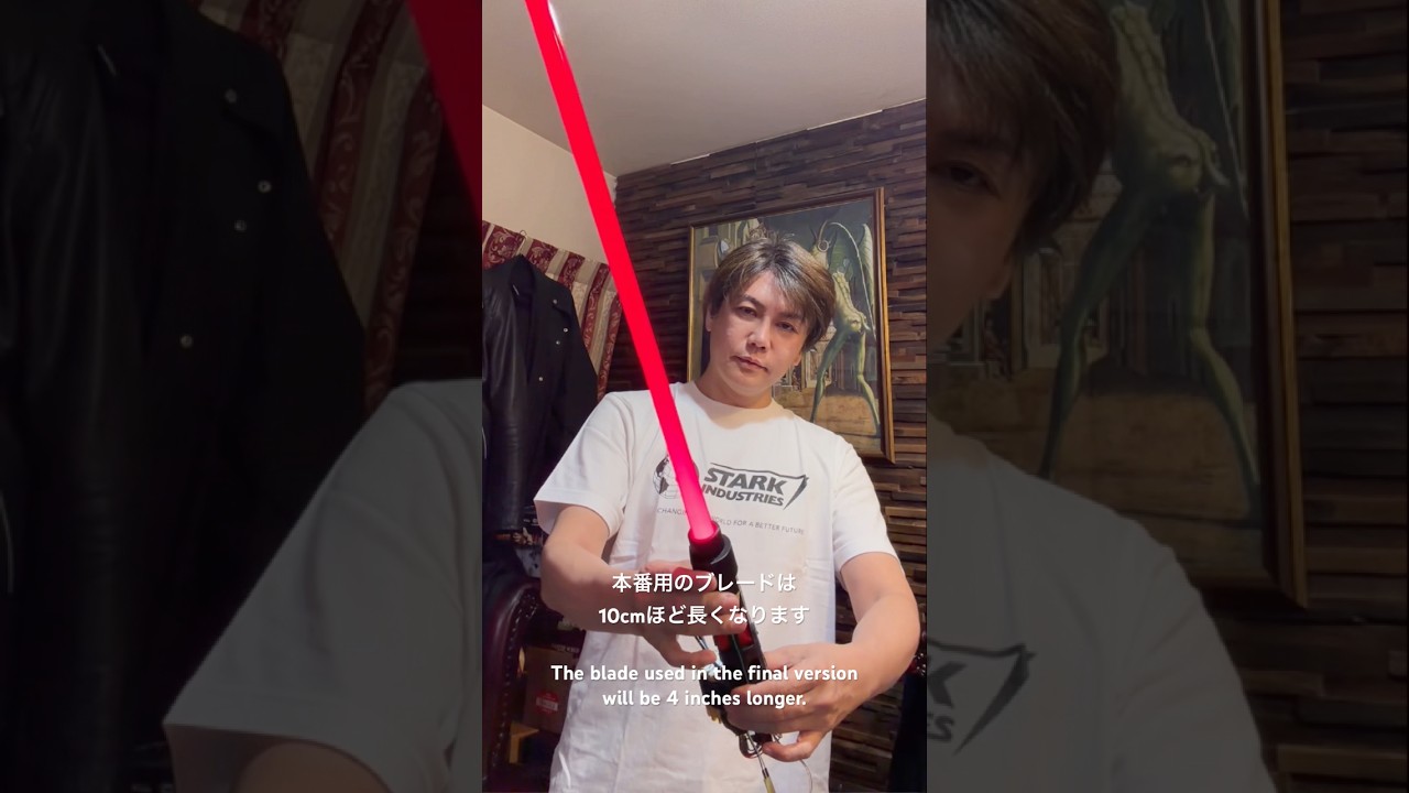 DIY Retractable Light Saber TEST 自作ライトセイバー進捗。 #starwars #lightsaber #diy