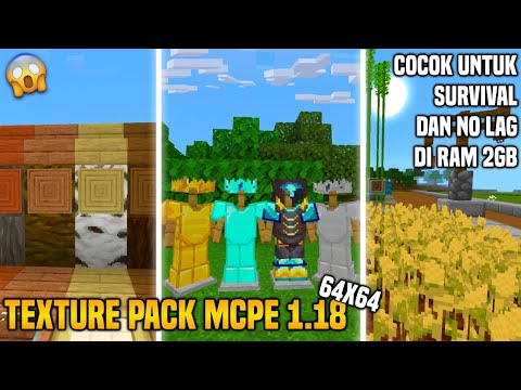UNBELIEVABLE! BEST 64x64 MCPE TEXTURE PACK FOR 1.18 - NO LAG!!