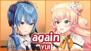 【星街すいせい&桃鈴ねね】Again / YUI(鋼の錬金術師)【3D切り抜き】(2021/06/25) HoshimachiSuisei momosuzunene