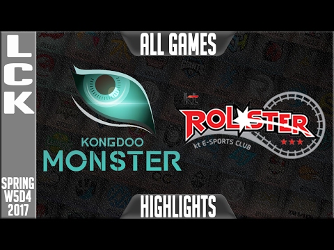Kongdoo Monster vs KT Rolster Highlights All Games - LCK Week 5 Day 4 Spring 2017 - KDM vs KT