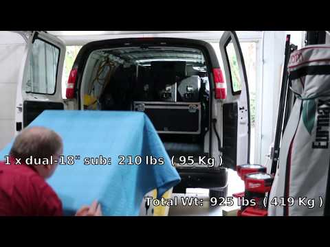 Loading the cargo van with audio equipment for an upcoming show (Time Lapse 2)