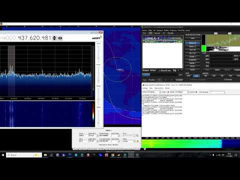 UmKA-1 satellite. Pass over Costa Rica. SSTV and 9k6 telemetry decode