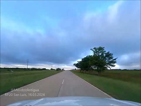 Tramo sobre la RP20. Desde Río Quinto, hasta el Peaje de La Toma. San Luis. Argentina