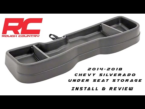 Rough Country Under Seat Storage Install & Review - 2018 Chevy Silverado