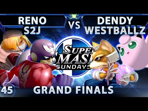 SSS 45 - Reno & S2J (Red) Vs. Dendy & Westballz (Blue) Grand Finals - Smash Melee