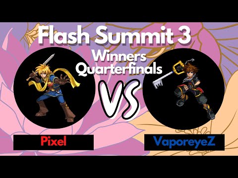 SC VaporeyeZ (Sora) vs Pixel (Issac) - SSF2 Winners Quarters - Flash Summit 3