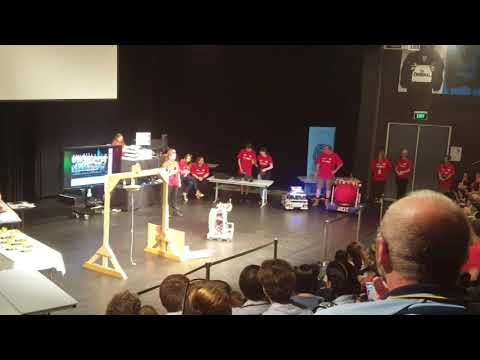 RoboRoos 4537 Robot Demonstration at an FLL Regional 2017