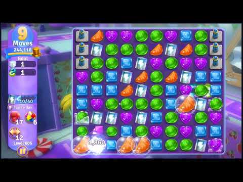 Wonka's World of Candy Level 606 - NO BOOSTERS + FULL STORY 🍫 | SKILLGAMING ✔️