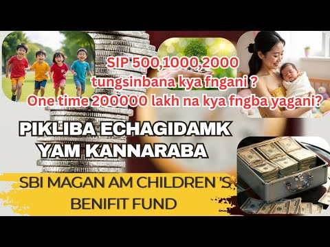 Pikliba Echagidamk yam kannaraba SBI Maganam Children's Benifit fund, Investment plan growth #imaa 