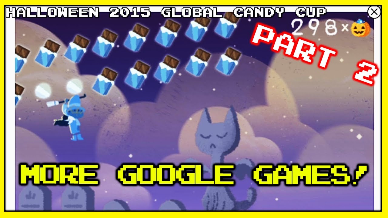 More Google Doodle Games and Interactives PART 2 : Halloween Candy Cup, Soccer, Comics etc.