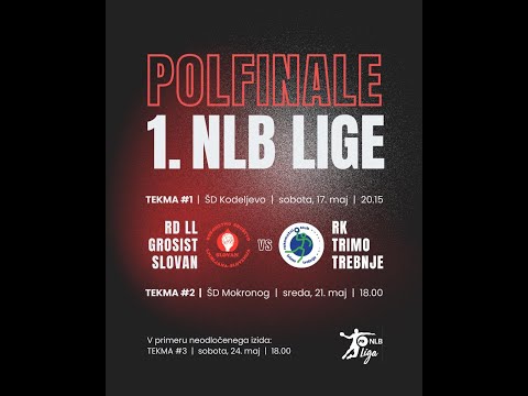 POLFINALE 1.TEKMA - LIGA NLB (24/25): RD LL GROSIST SLOVAN : RK TRIMO TREBNJE