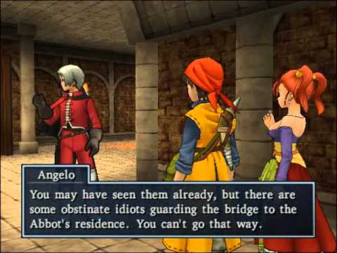 30 Dragon Quest 8 Cut-scene - Angelo Feels a Sinister Presence in the Abbey