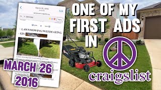 One of My FIRST Lawn Care Craigslist Ads From 5+ Years Ago